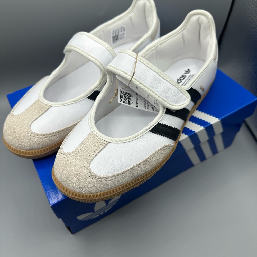 ADIDAS SAMBA JANE WHITE 🖤🤍 - Picture 2 of 11